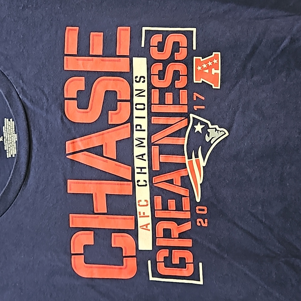 Fanatics | Navy Blue NE Patriots 2017 AFC Champions Tee | XL